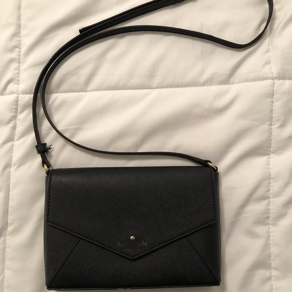 Kate Spade black envelope purse